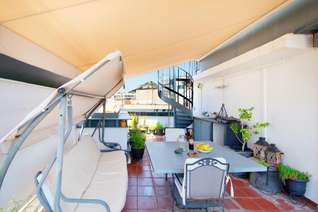 Topfloor Stylish Apartment With Acropolis View! Atina Dış mekan fotoğraf